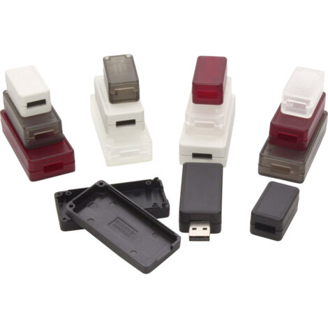 Hammond Electronics  1551USB2BK USB-Gehäuse 50 x 25 x 15.5  ABS  Schwarz (RAL 9005) 1 St.