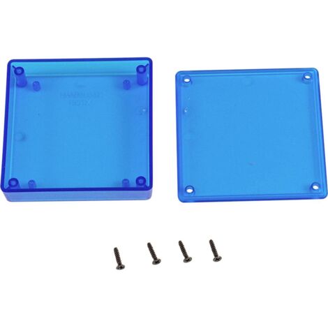 Hammond Electronics 1551XTBU Contenitore universale 80 x 80 x 20 ABS Blu (trasparente) 1 pz.