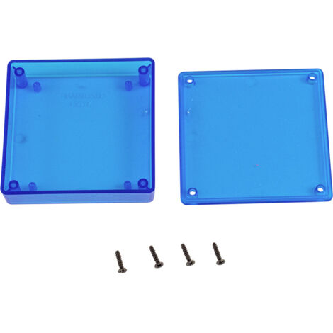 Hammond Electronics 1551XTBU Universal-Gehäuse 80 x 80 x 20 ABS Blau (transparent) 1 St.