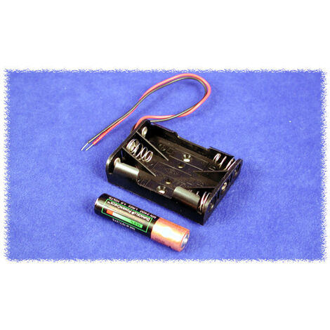 Hammond Electronics BH3AAW  Batteriehalter 3 x AA Kunststoff Schwarz  1 St.