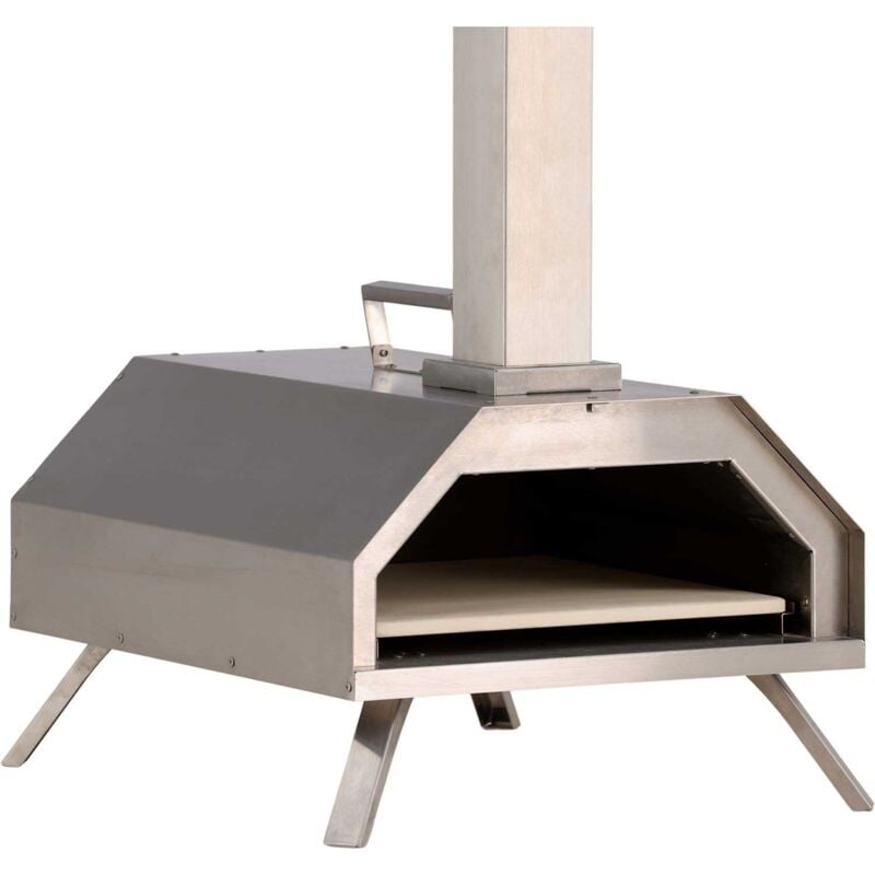 Four à pizza à pellets en acier Hamnå
