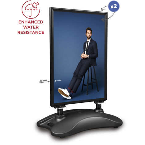 Hampton PRO A1 Wasserdichtes A-Board Schwarz