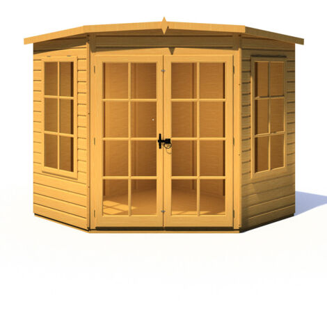 Hampton Shiplap Summerhouse Garden Sun Room Approx 7 x 7 Feet
