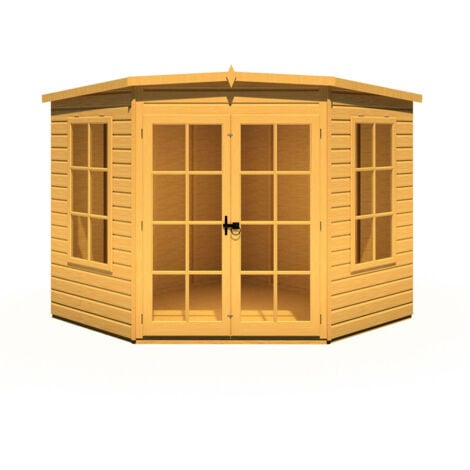 Hampton Shiplap Summerhouse Garden Sun Room Approx 8 x 8 Feet