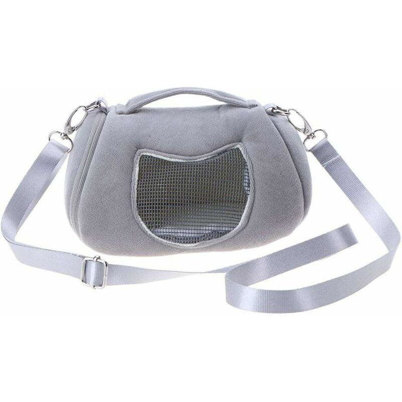 Monly - Hamster Bag Portable Travel Backpack Breathable Outgoing Pouch for Hedgehog Pets Sugar Glider Chinchilla Guinea Pig Squirrel