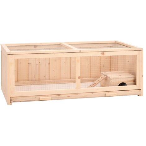 Hamster Cage 104x52x38 cm Solid Wood Fir vidaXL