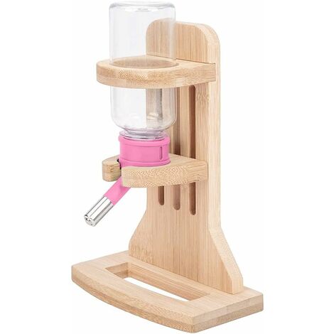 Hamster distributeur bouteille 120ml Bouteille goutte à goutte en plastique suspendu lapin Distributeur d'eau animale automatique Eau Hideout pour hamster Hérisson Lapin Rose