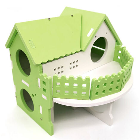 Hamster Hideout, Assemblez Hamster Hut Villa, Cage Habitat Decor Accessories, Play Toys For Hamster Hamster Bedroom
