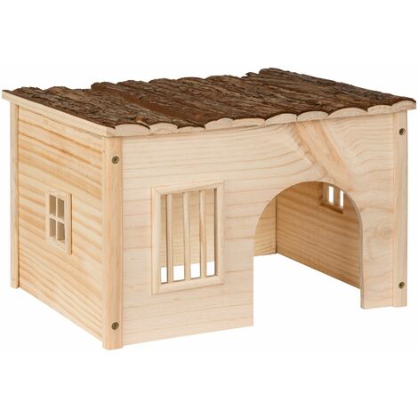 main image of "Hamster house - hamster home, hamster hideout, wooden hamster house"
