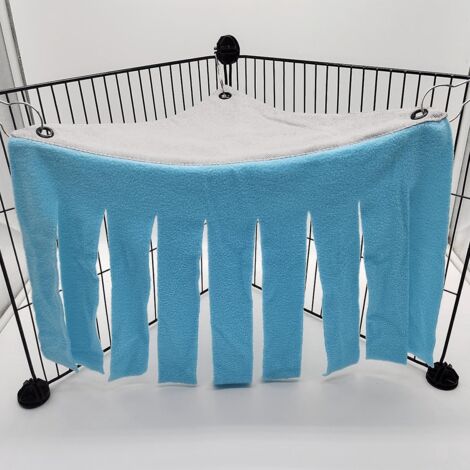 Hamsterzelt-Hängematte (Blau), Haustierkäfigzubehör, Nestbett, Meerschweinchen, Chinchilla, Igel, Ratte