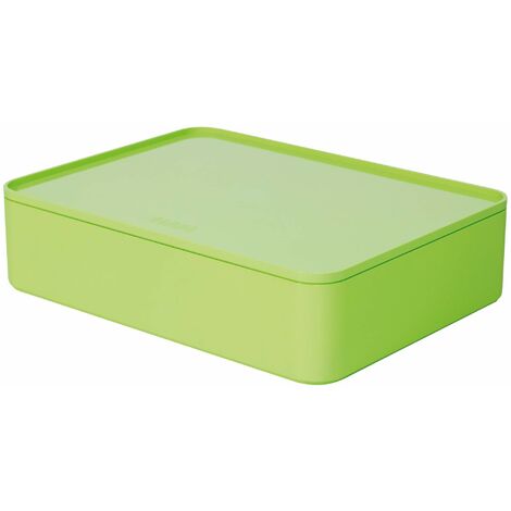 HAN 1110-80 - SMART-ORGANIZER ALLISON, pratico portautensili impilabile con vassoio interno e coperchio, colore: lime green