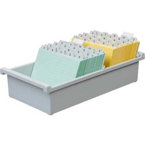 HAN 954-0-11 Vassoio schedario Grigio luminescente Numero max. di schede: 1.300 Schede DIN A4 orizzontale