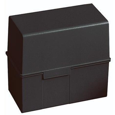 HAN Boîte à fiches noir 977-13 300 cartes A7 horizontal