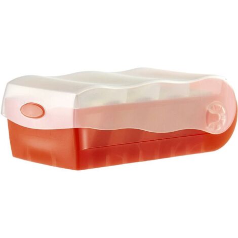 HAN CROCO 997-617 Schedario Translucido , Rosso Numero max. di schede: 900 Schede DIN A7 orizzontale incl. 100 cartonci