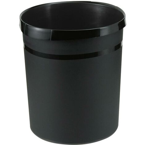 HAN GRIP KARMA 18198-13 Cestino per la carta 18 l Plastica riciclata Nero eco 1 pz.