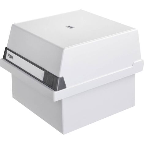 HAN Karteikasten 965-11 DIN A5 quer max. 800Karten PS lichtgrau
