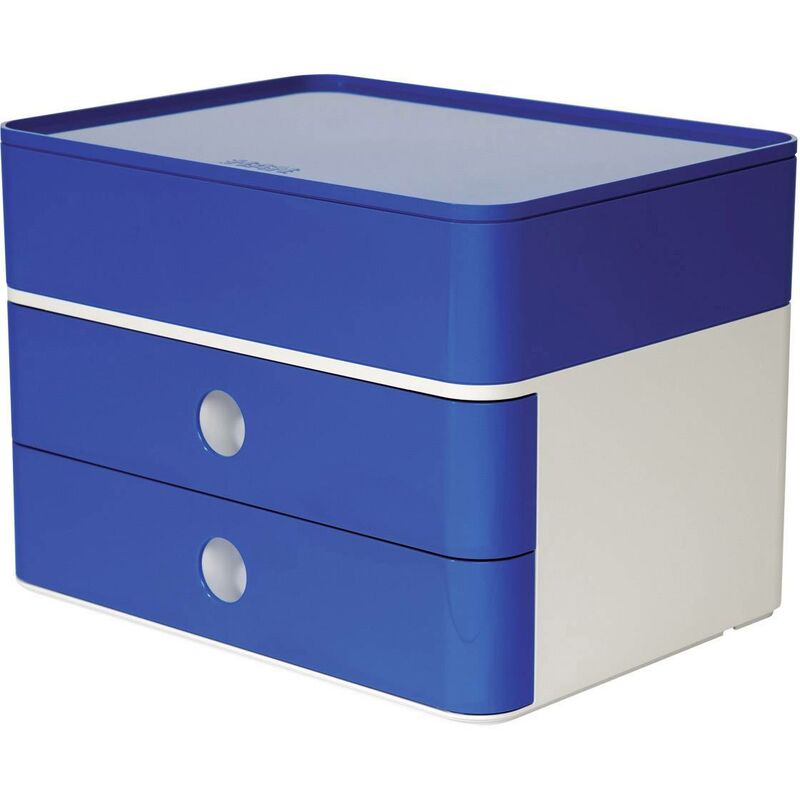 smart-box plus allison 1100-14 caisson à tiroirs blanc, bleu royal nombre de tiroirs: 2 q198582 - han