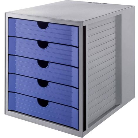 HAN SYSTEMBOX KARMA 14508-16 Caisson à tiroirs gris DIN A4, DIN C4 Nombre de tiroirs: 5 Q782572