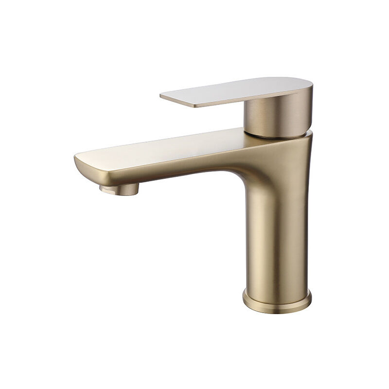 Hand basin faucet Gunmetal steel mixer tap with cold and hot water basin faucet��gold��
