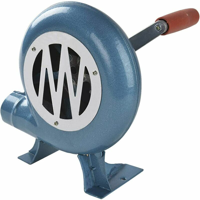 Image of Hand Crank Forge Blower, Manual Iron Gear Popcorn Blower, Centrifugal Blower, Great Grill Accessories Gift, 120W