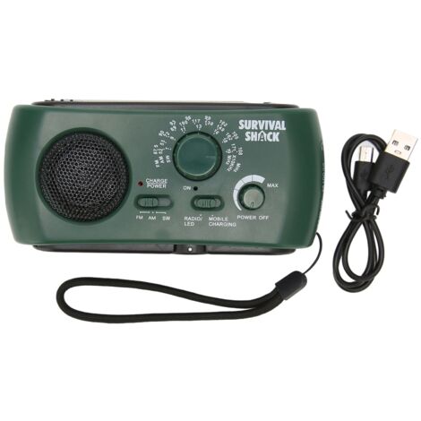 Hand Crank Radio Portable Practical LED Torch Outdoor Multi Band AM/FM/SW Solar Hand Crank Weather Radio