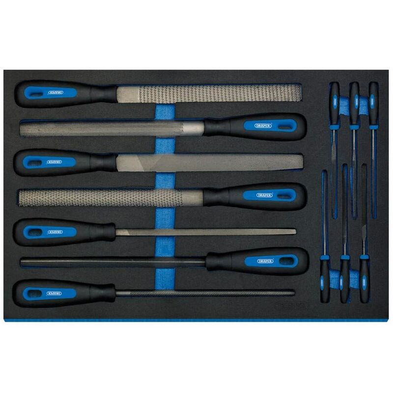 Hand File Set In 3 4 Drawer Eva Insert Tray 13 Piece 63513