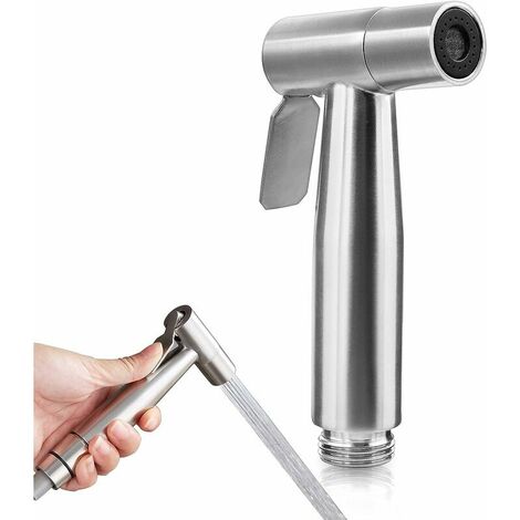 Hand Held Bidet Sprayer, Multi-Functional Sprayer Head Stainless Steel Shower Sprayer Brushed Nickel Sprayer for Toilet Cleaning Pet Bath Personal Hygiene or Toilet (Sprayer Head only)