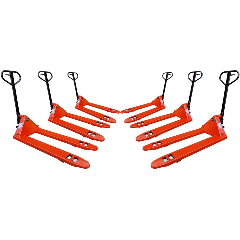 Securefix Direct - Hand Pump Pallet Trucks Jacks 2 Ton X6 (Heavy Duty Non Assembled Euro Manual Trolley 2T 2000KG)