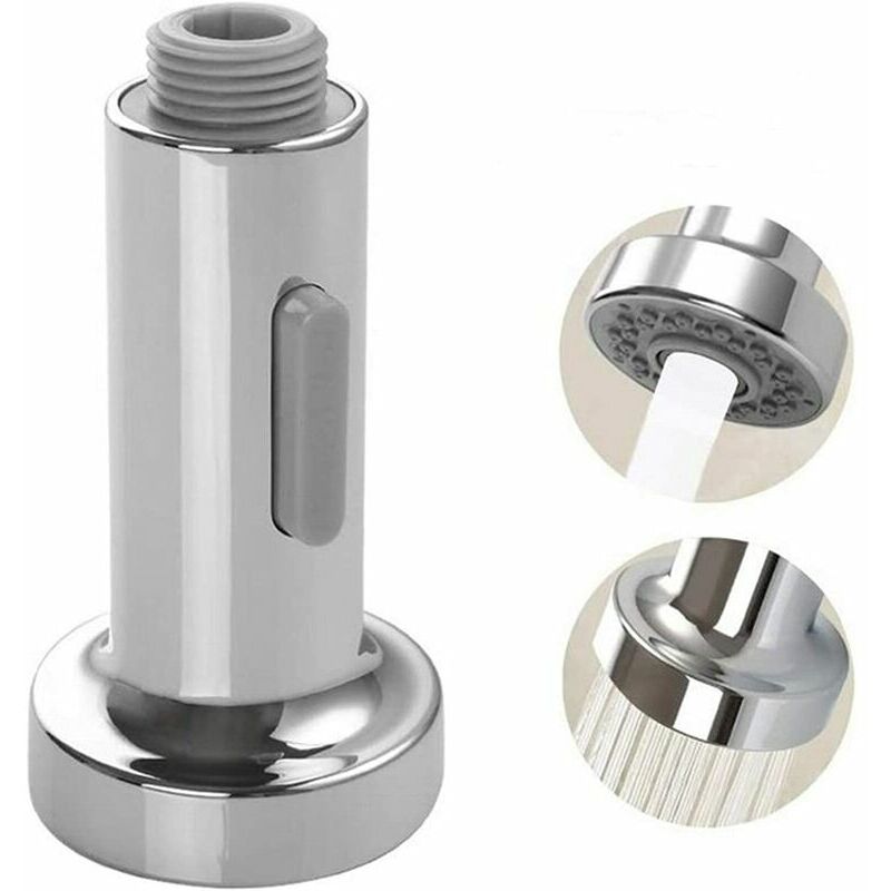 Boed - Hand Shower Faucet Mixer Sink Kitchen Press Down Pro Head 2 Functions Jets Kitchen Mixer Universal Hand Shower Faucet Accessory(Silver)