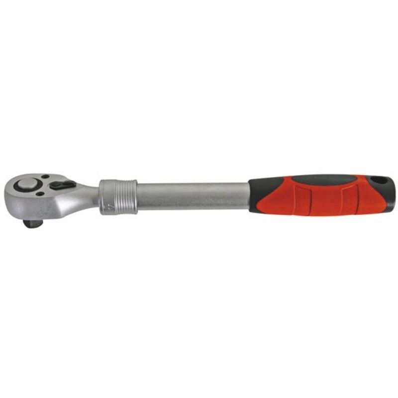 Perel HRATE llave de carraca Acero cromo vanadio 12.7 mm 1 pieza(s) Negro, Rojo