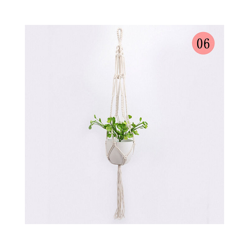 Hand Woven Flower Pot Basket Nordic Style Bohemian...