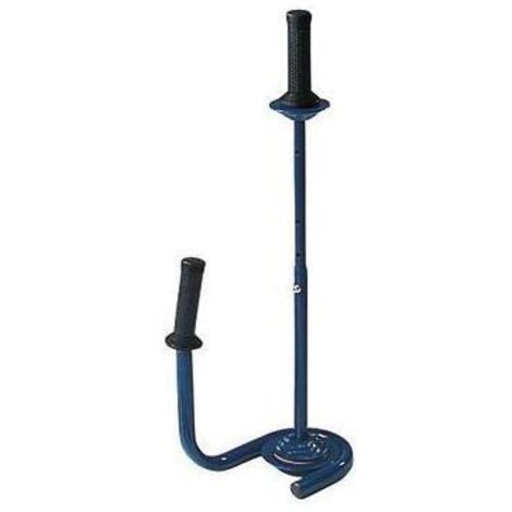 Handabroller für Stretchfolien Metall blau