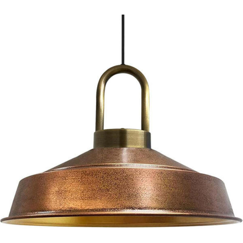 Bamyum Handbemalte Industrielle Hängeleuchte Aus Kupferfarbe Metall – Vintage-kronleuchter E27 Ø41 Cm Für Wohnzimmer, Schlafzimmer Oder Esszimmer