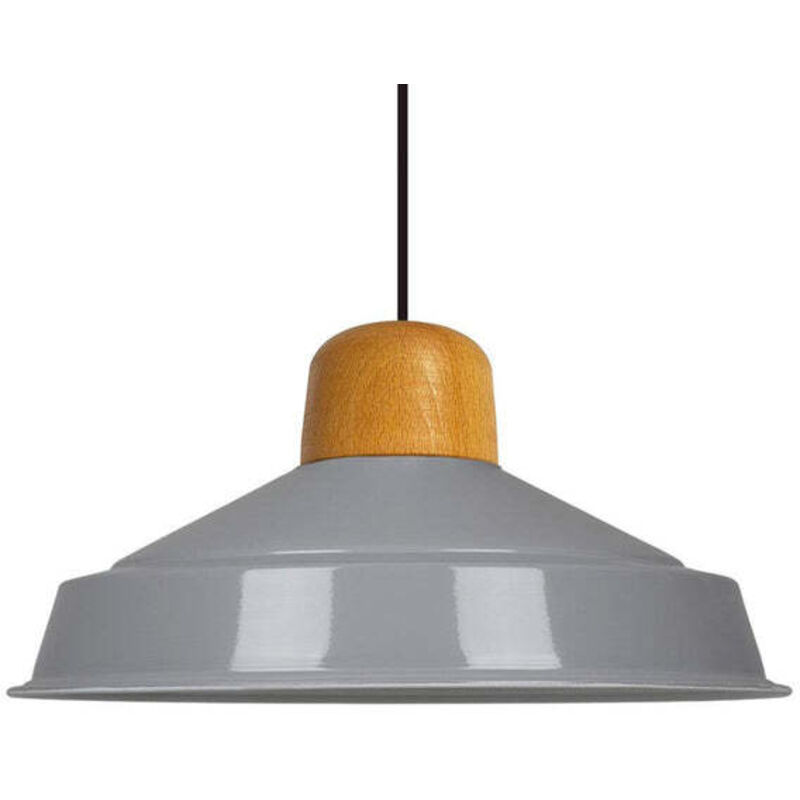 Bamyum Handbemalte Industrielle Hängeleuchte Aus Grau Metall – Vintage-kronleuchter E27 Ø41 Cm Für Wohnzimmer, Schlafzimmer Oder Esszimmer