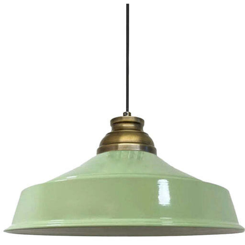 Bamyum Handbemalte Industrielle Hängeleuchte Aus Minzgrün Metall – Vintage-kronleuchter E27 Ø41 Cm Für Wohnzimmer, Schlafzimmer Oder Esszimmer