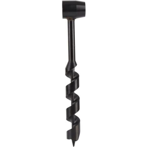 Handbohrer, Bohrer für Wildnisüberlebenssituationen, Holzbearbeitungsverlängerung, schwarzer Handbohrer, Bohrer (25-230 mm)