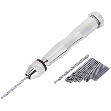 Handbohrmaschine, Holzbohrer-Schraubstock, Rotationsbohrer 0,3 mm–3,6 mm