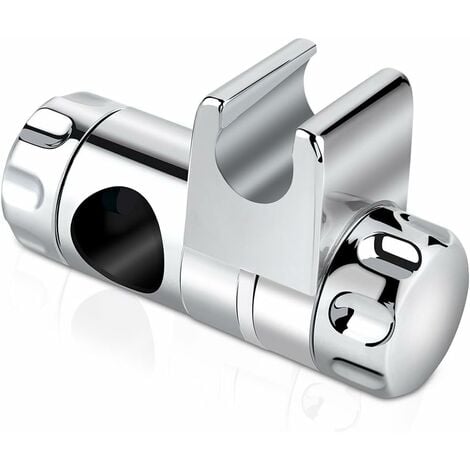 CRAIG MOFFITT LTD Handbrause Halterung, Rusee Duschbrause Duschkopf Halter Duschkopfhalterung Dusche Halter Schieber Brausehalter Stangengleiter Gleiter für Duschstange Wandstange 25 mm Duschstangen, ABS Chrome