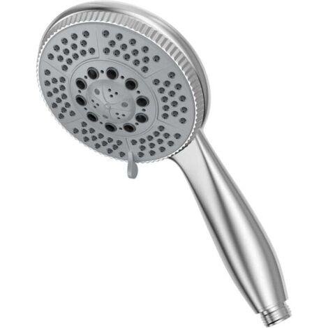 Handbrause mit 5 Strahlarten – Verstellbar – Hochdruckfunktion – Verchromtes ABS – Brausekopf mit selbstreinigender Silikondüse und ergonomischem Griff