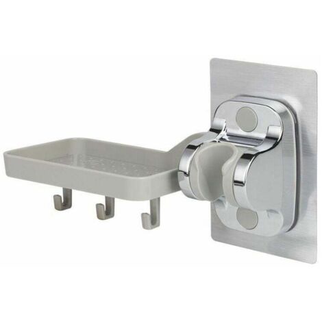 Handbrausehalter ohne Bohren, Duschkopfhalter, stark haftend, Handbrausehalterung, verstellbarer Winkel, multifunktional, 1 Stück