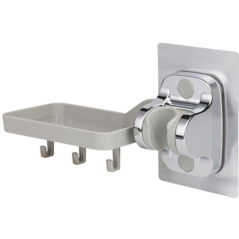 Handbrausehalter ohne Bohren, Duschkopfhalter, stark haftender Handbrausehalter, verstellbarer Winkel (multifunktional)