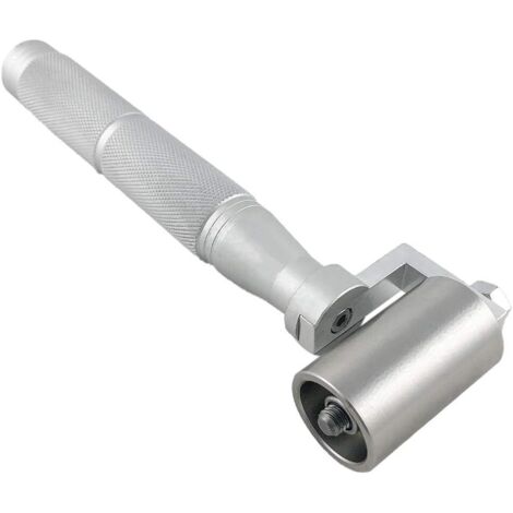 Handdruckwalze, flache Edelstahl-Nähwalze zum Abdichten von Tapetenkanten (40 mm)