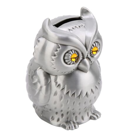 Handgefertigte Eulen-Spardose aus Metall – Wohnaccessoire und originelles Geschenk