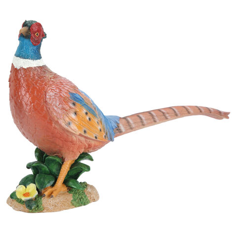 Handgefertigte Fasanen-Gartendekoration aus Kunstharz – Geschenkidee, Außenstatue