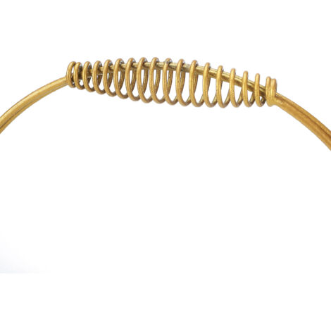 Handgefertigter Blumenkorb aus goldfarbenem Metall, goldenes Kunsthandwerksdesign, dekorativer Blumenkorb als Geschenk [3-teilig, goldfarbenes Eisen, handgefertigt, Blumenarrangement]