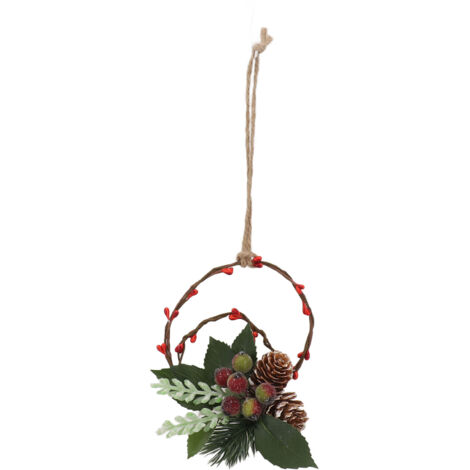 Handgefertigter Wandkranz aus Kiefernzapfen für Weihnachten, Geburtstage und Partys 6121