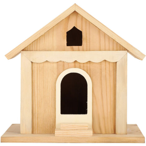Handgefertigtes Vogelhaus aus Holz – Dekoratives Wellensittichhaus für den Garten