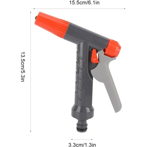 Handgeführte Gartenspritze mit ABS-Anschlüssen  15,5 x 13,5 x 3,3 cm + 3 Anschlüsse