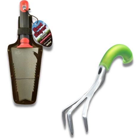 Handgeführter RootSlayer + ergonomischer Handgrubber - Multifunktionsgeräte für Ihren Garten - Gartenarbeit - Gartengeräte