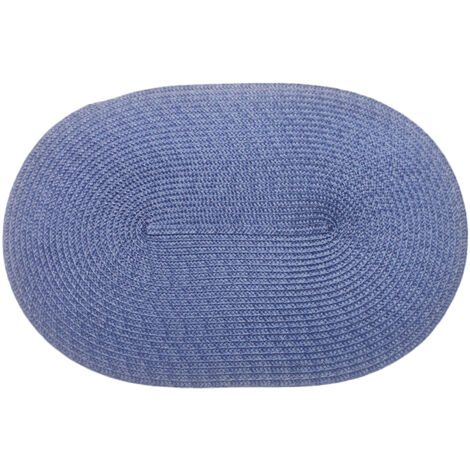 Handgewebte PP-Tischdecke – Rutschfest und wärmeisolierend – 30 x 45 cm, Schwarz, Rot, Blau, Grün, Braun, Gelb, Grau – 52 g